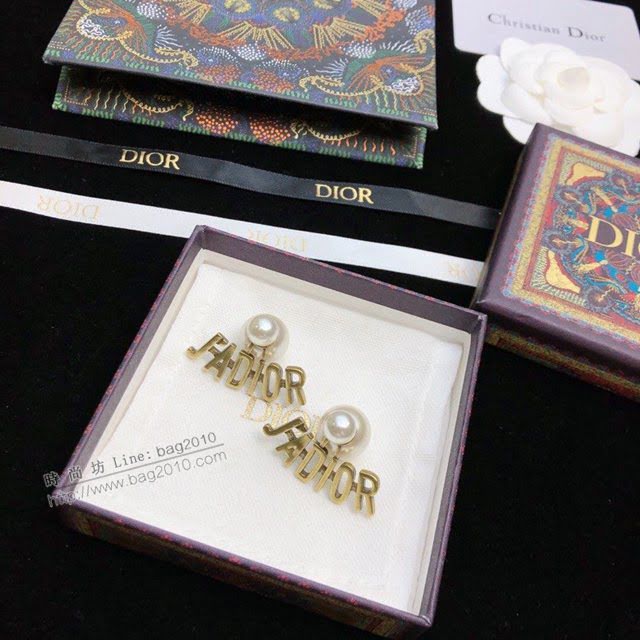 Dior飾品 迪奧經典熱銷款JADIOR字母耳釘耳環  zgd1474